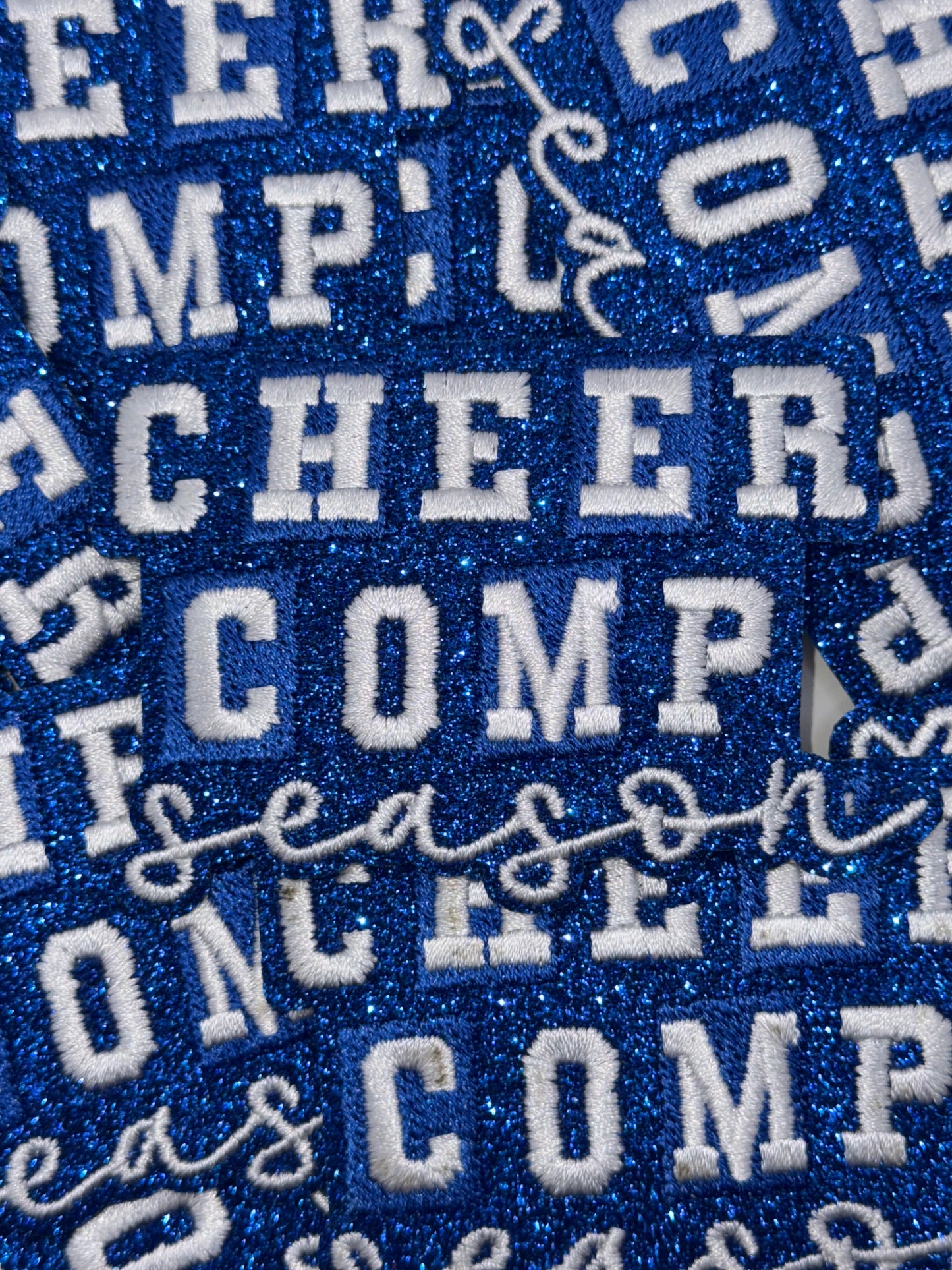 Cheer comp season embroidery patch