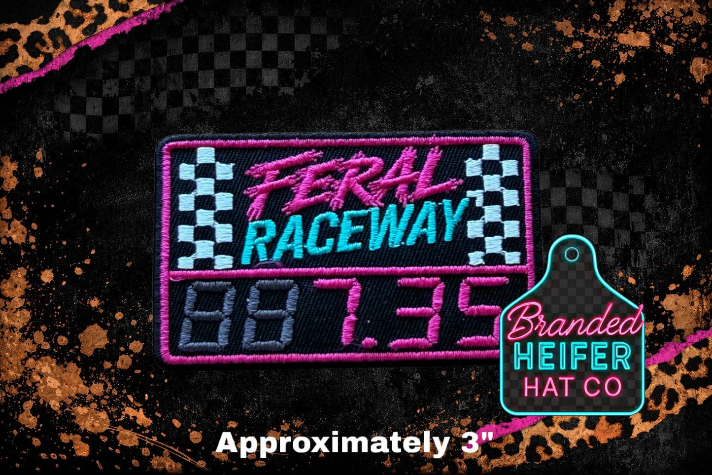 FERAL RACEWAY EMBROIDERY PATCH