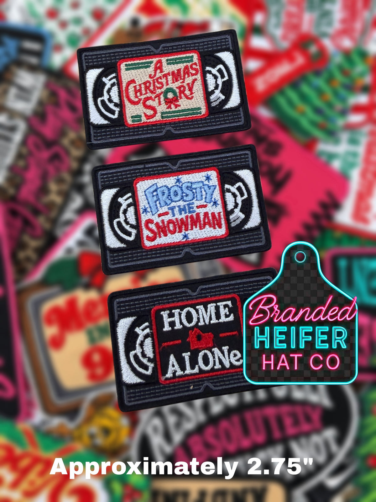 CHRISTMAS MOVIES  | EMBROIDERED HAT PATCH