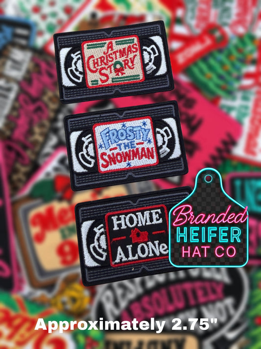 CHRISTMAS MOVIES  | EMBROIDERED HAT PATCH