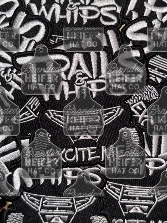 TRAILS & WHIPS SXS EMBROIDERY PATCH