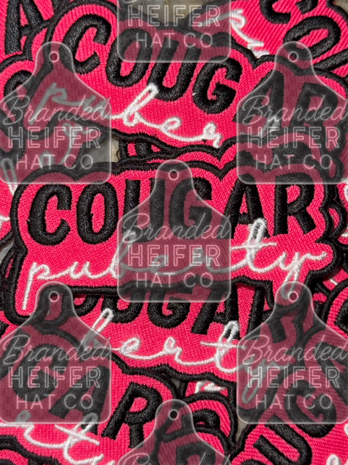Cougar puberty embroidery patch