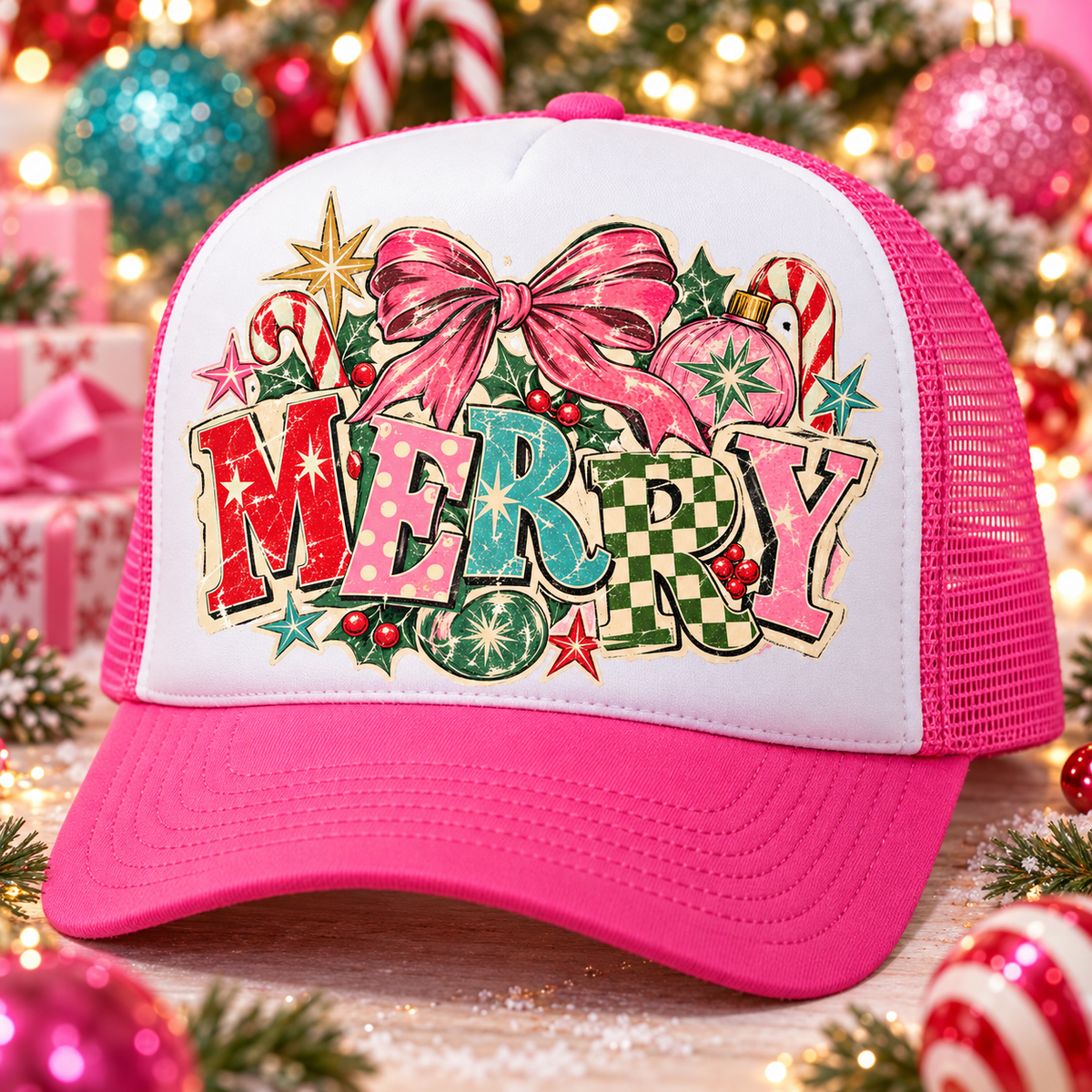 MERRY HAT DTF TRANSFER