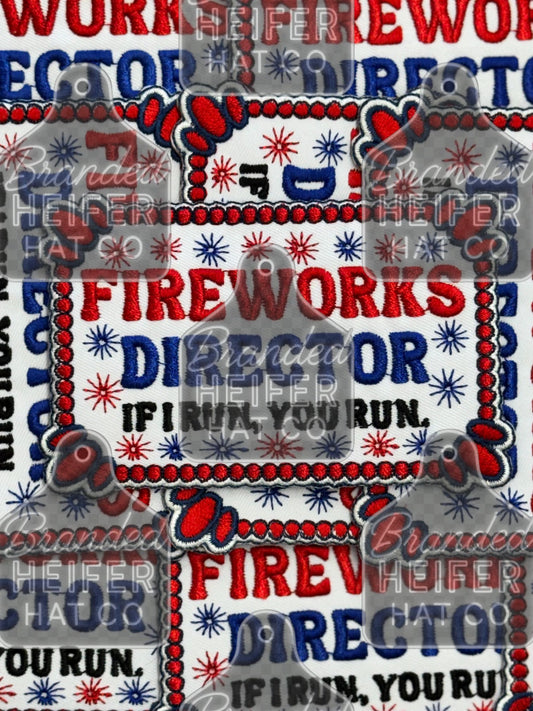 FIREWORK DIRECTOR | EMBROIDERY PATCH FINAL RESTOCK