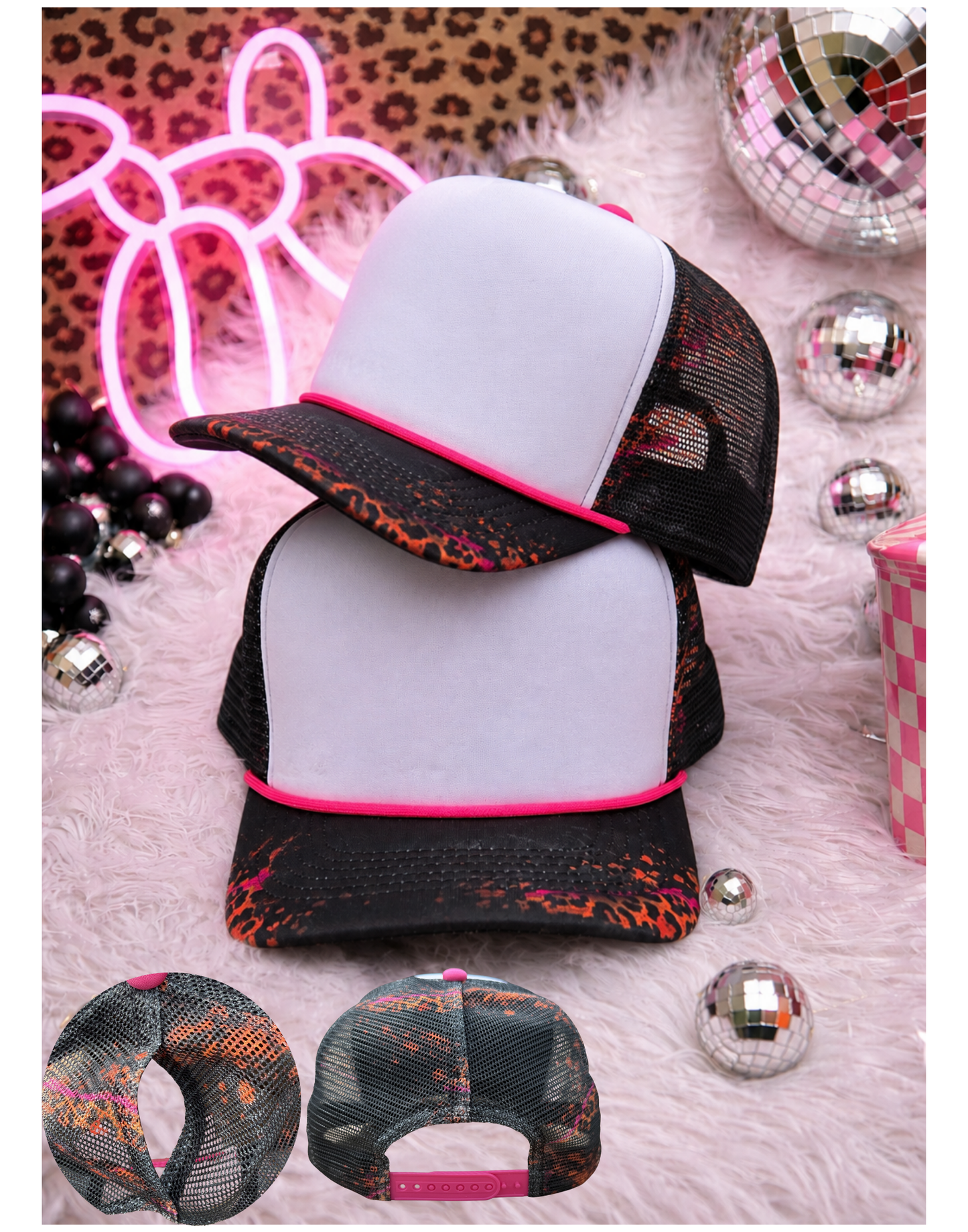 MUD SPLATTER HIDE-A-PONY HIGH PROFILE FOAM TRUCKER HAT