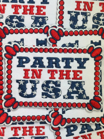 PARTY IN THE USA | EMBROIDERY PATCH | FINAL RESTOCK