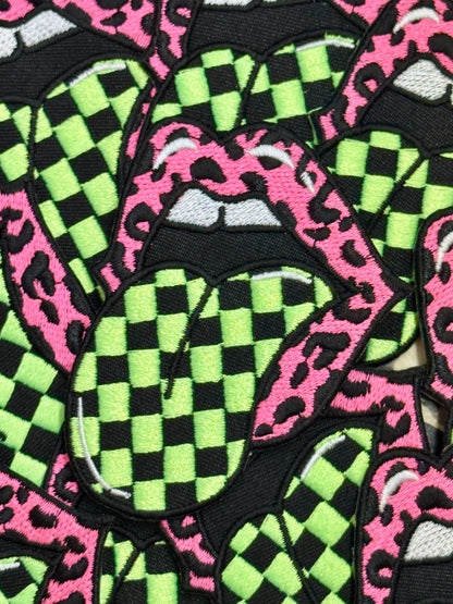 CHECKERED MOUTH 😂 | EMBROIDERY PATCH