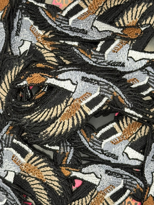 Pintail duck embroidery patch