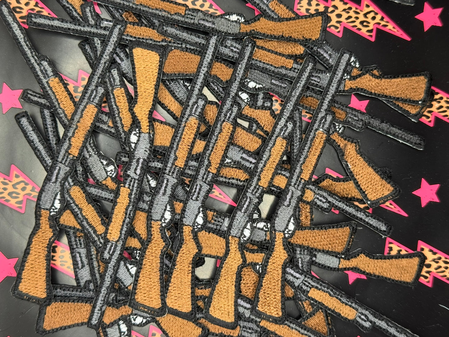 Shotgun embroidery patch