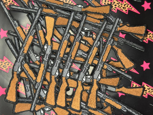 Shotgun embroidery patch