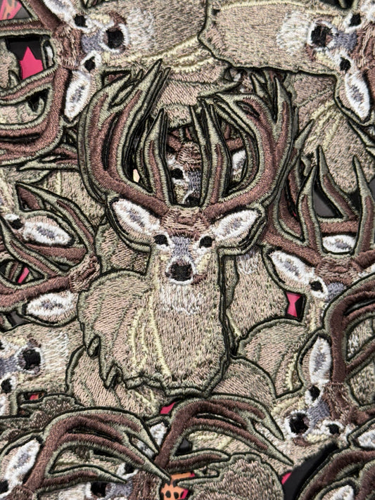 8pt Buck embroidery patch