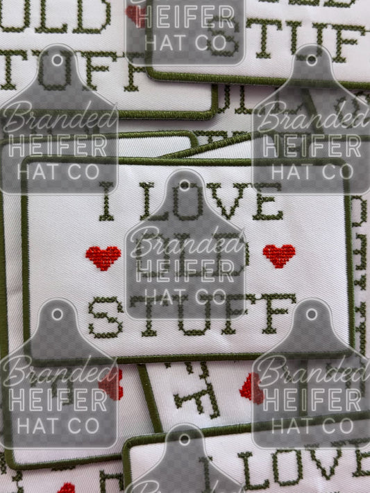 I LOVE OLD STUFF |  EMBROIDERY PATCH