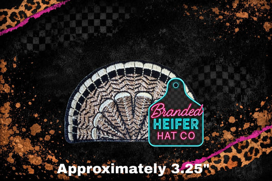 TURKEY FEATHER | EMBROIDERY PATCH