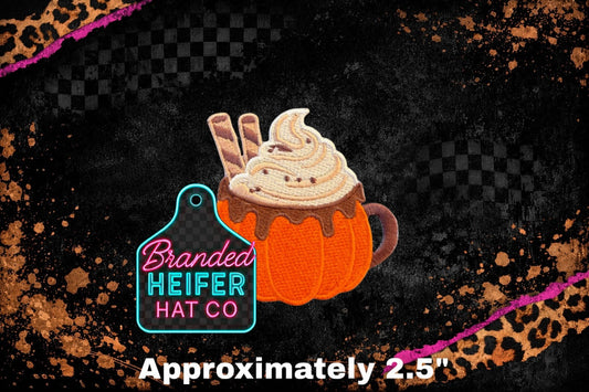 HOT LATTE PUMPKIN | EMBROIDERY PATCH