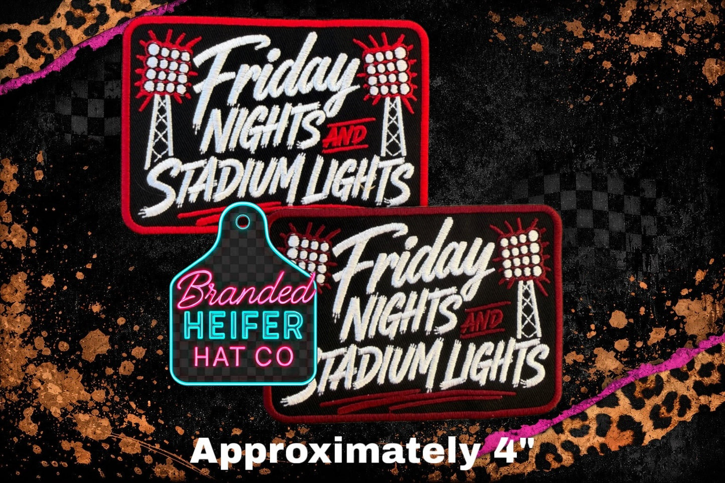 FRIDAY NIGHTS STADIUM LIGHTS  |  EMBROIDERY PATCH