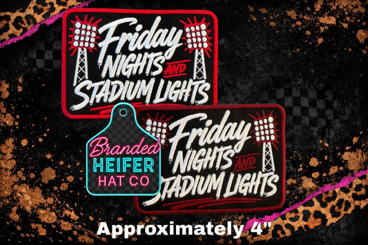 FRIDAY NIGHTS STADIUM LIGHTS  |  EMBROIDERY PATCH