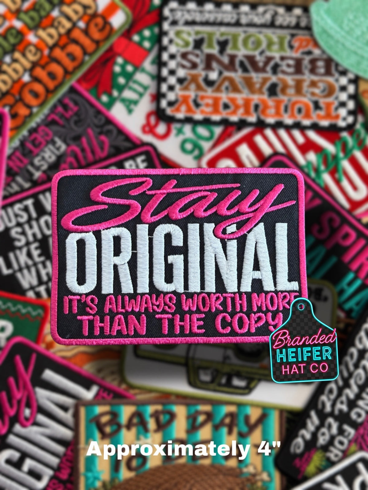 STAY ORIGINAL  | EMBROIDERED HAT PATCH