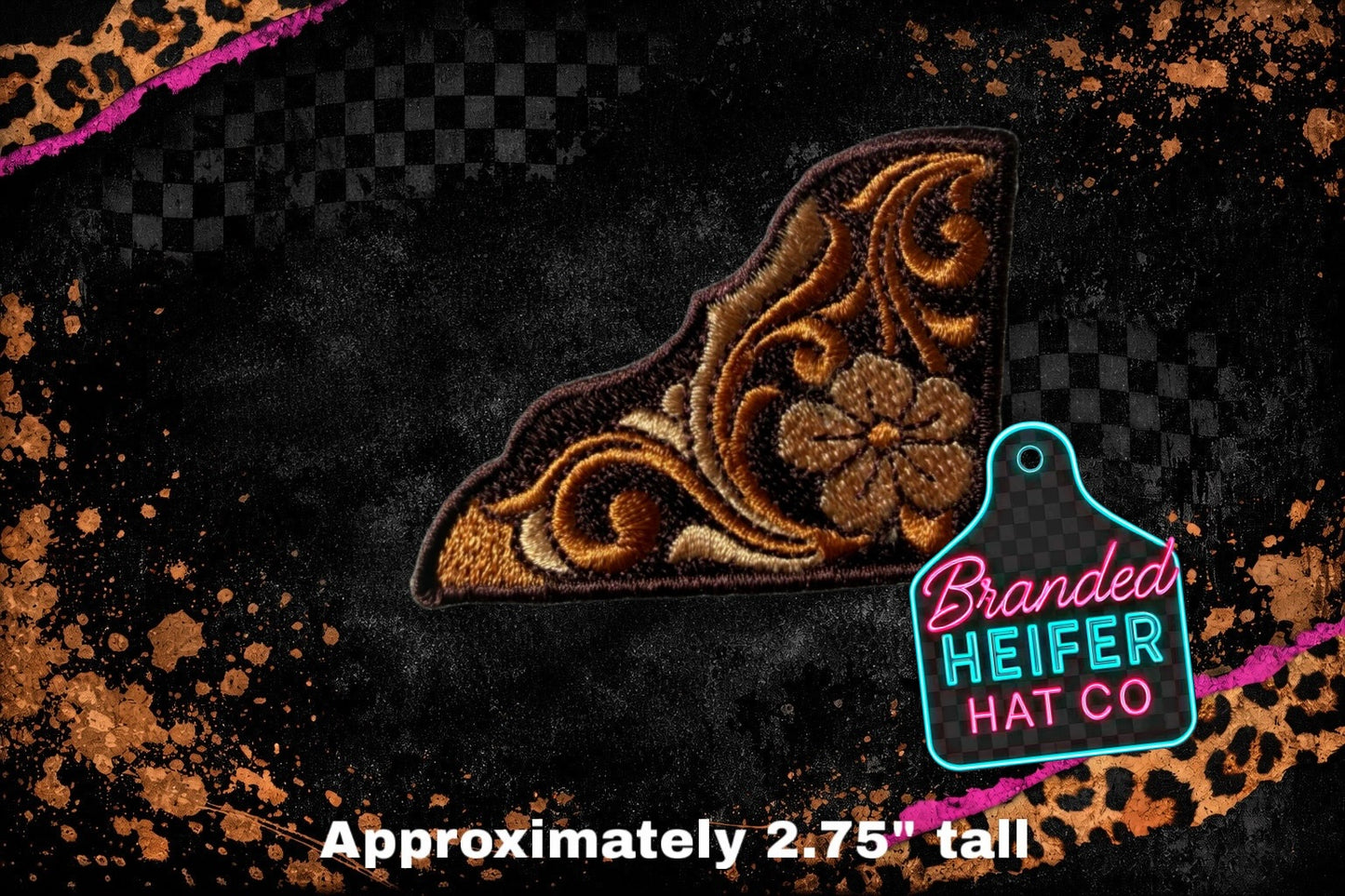 CORNER FLORAL l EMBROIDERY PATCH