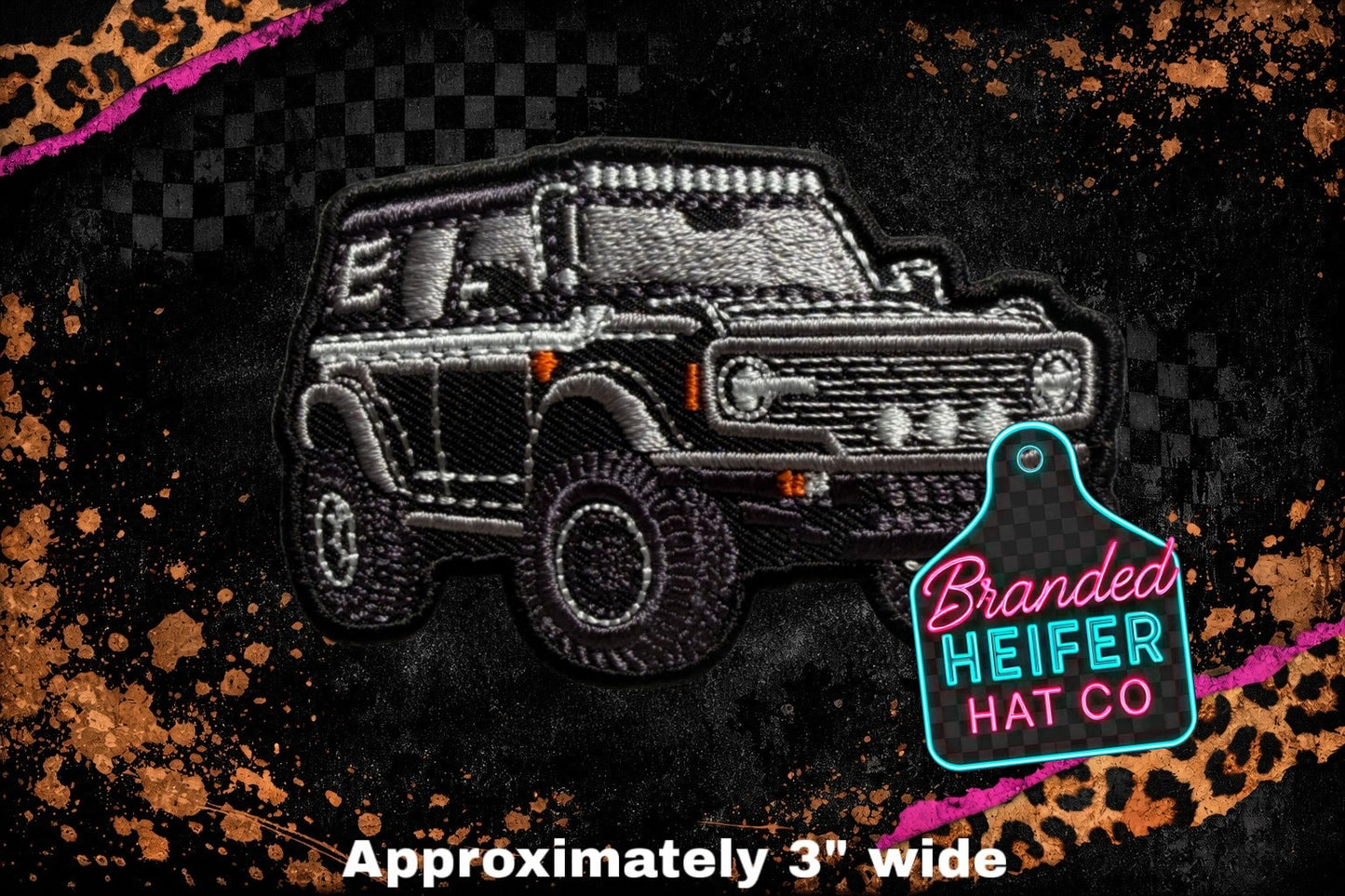 BLACK BRONCO  l EMBROIDERY PATCH