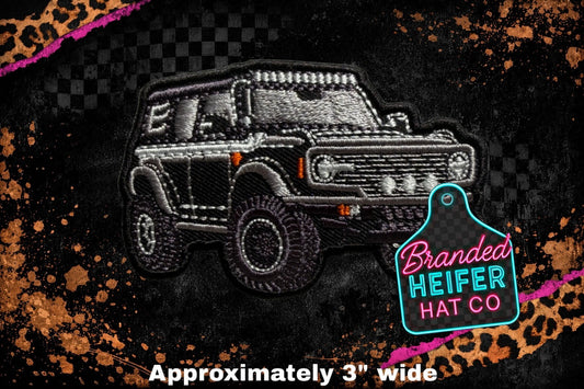 BLACK BRONCO  l EMBROIDERY PATCH