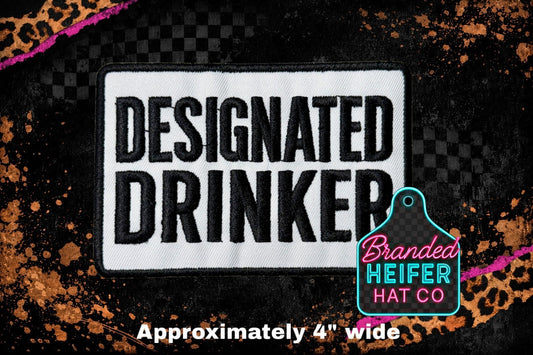 DESIGNATED DRINKER | EMBROIDERY PATCH