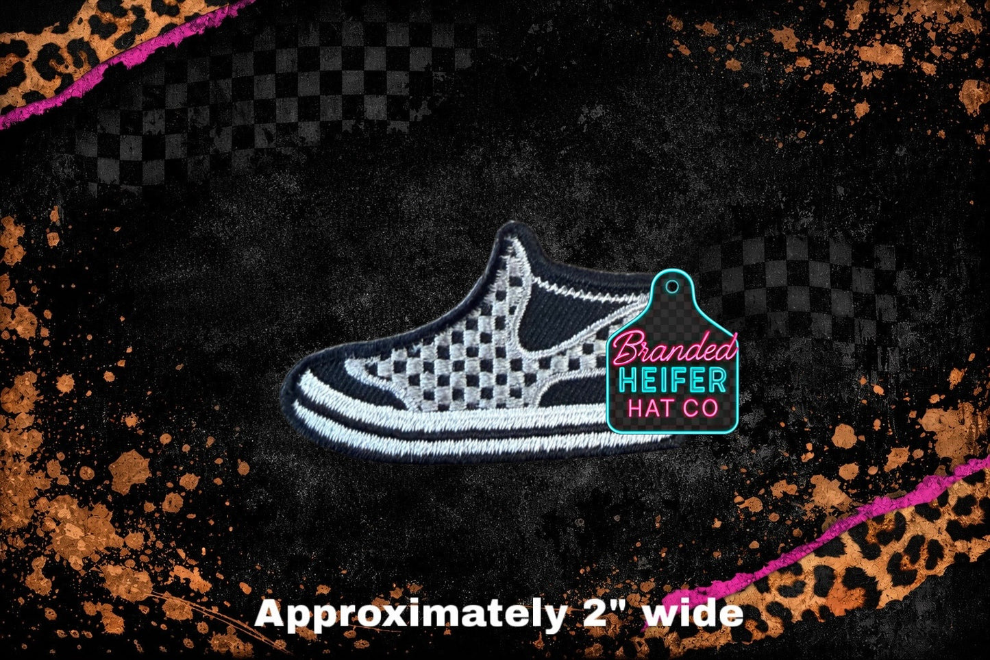 CHECKERED MUD BOOT | EMBROIDERY PATCH
