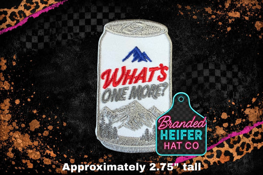 WHATS ONE MORE | EMBROIDERY PATCH
