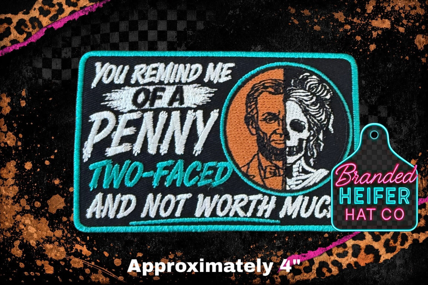 YOU REMIND ME OF A PENNY  | EMBROIDERY PATCH