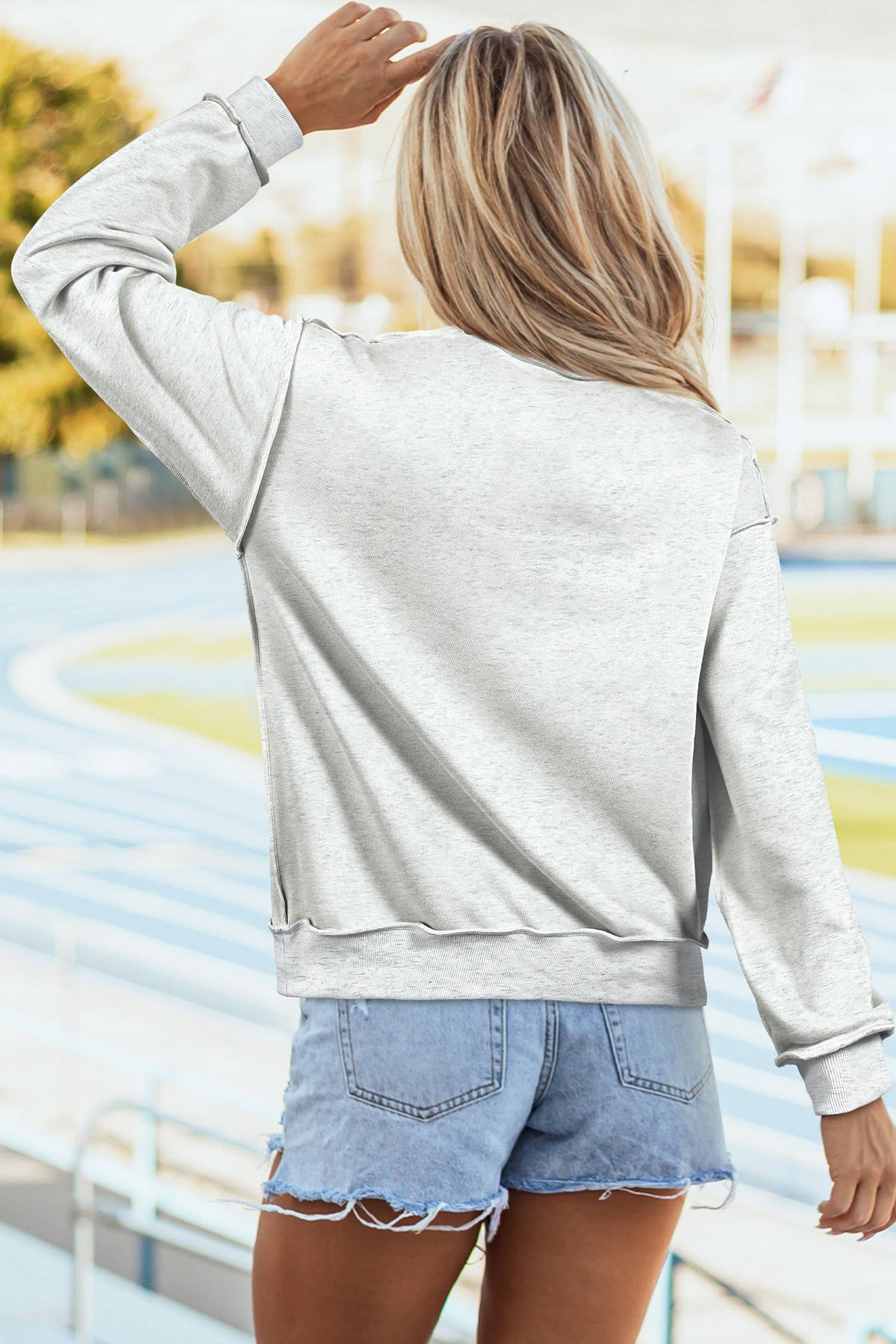 Game Day Oversize Reversible Mock Neck Sweatshirt | S-4X