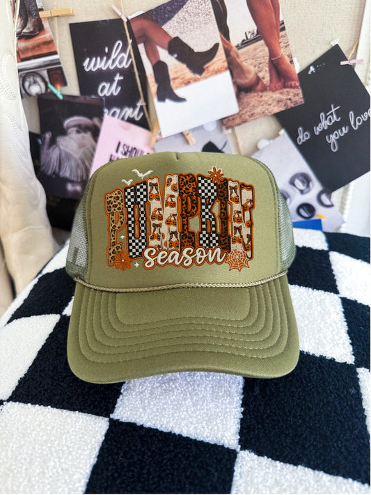 Pumpkin season faux embroidery DTF